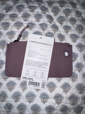 Athleta Mauve Card Case with Wrist Strap